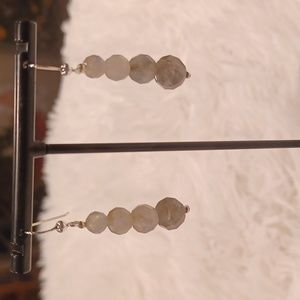 Jay King Labradorite Bead Silver Earrings NEW